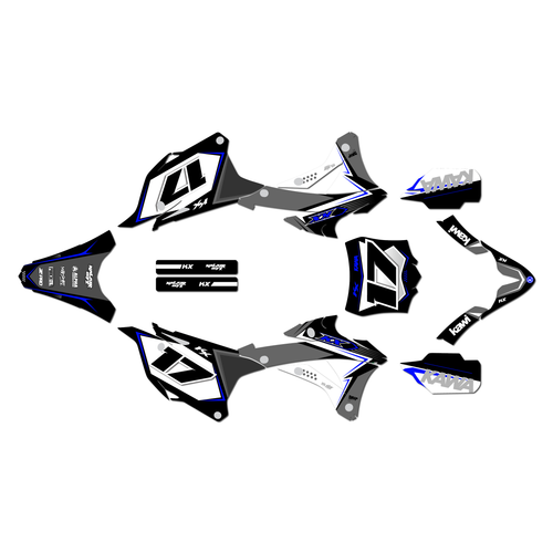 kawasaki kx100 graphics kit 2014-2021 stellar series blue
