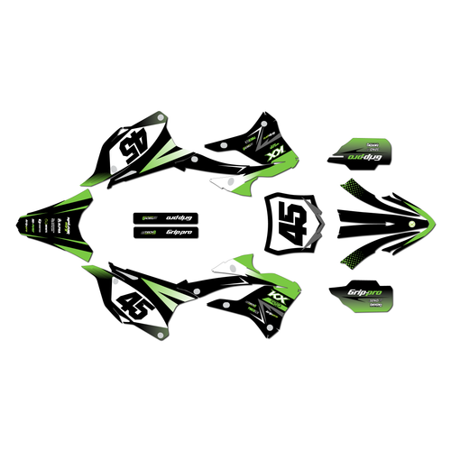 kawasaki kx112 graphics kit 2022-2025 division series green