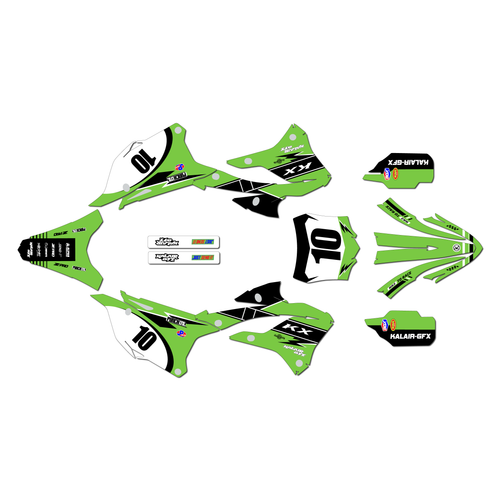 kawasaki kx112 graphics kit 2022-2025 speed series green