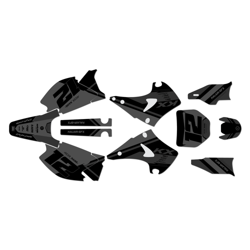 kawasaki kx125 graphics kit 2003-2008 enigma series smoke