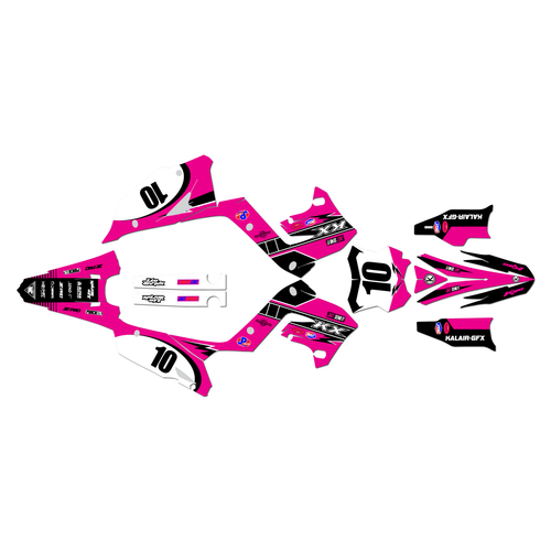 kawasaki kx125p graphics kit 2003-2008 speed series magenta