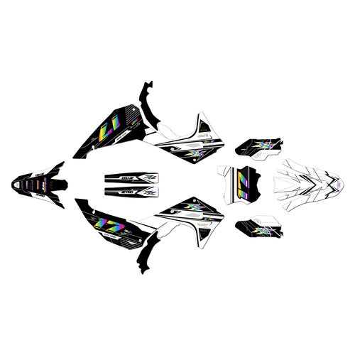 kawasaki kx250 graphics kit 2025-2026 axis series rainbow