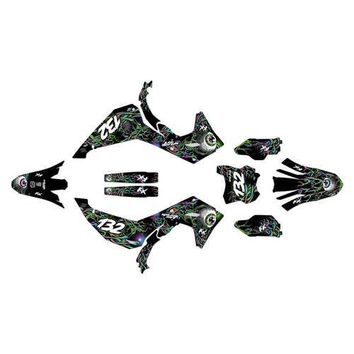 kawasaki kx250x graphics kit 2025-2026 core series magenta