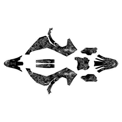 kawasaki kx250x graphics kit 2025-2026 core series smoke