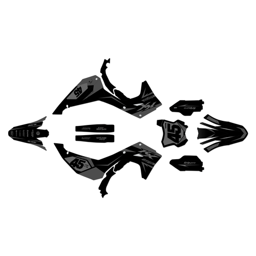 kawasaki kx250x graphics kit 2025-2026 division series smoke