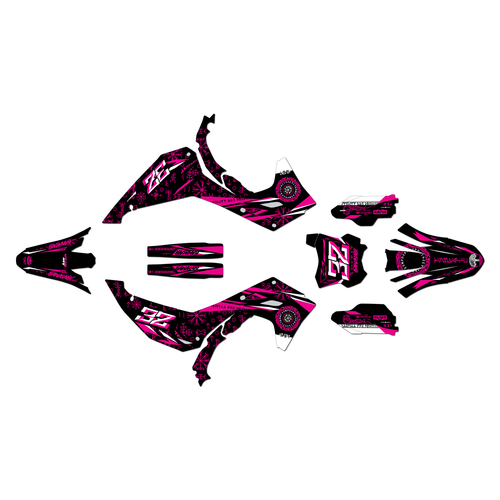 kawasaki kx250 graphics kit 2025-2026 midgard series magenta