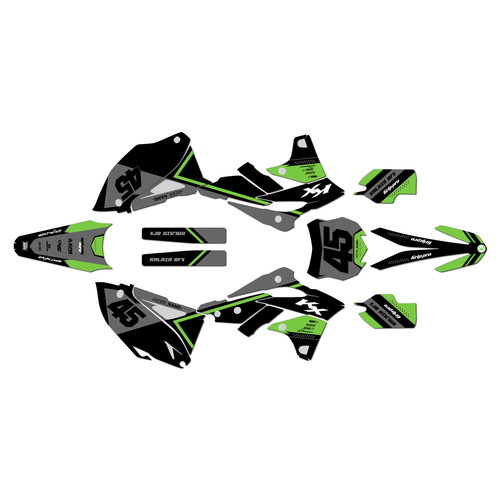 kawasaki kx250f graphics kit 2013-2016 enigma series green