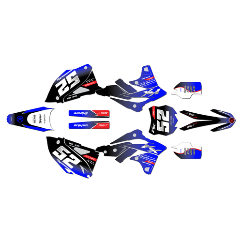 kawasaki kx250f graphics kit 2013-2016 ominous series blue