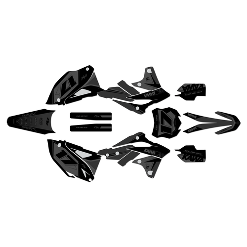 kawasaki kx250f graphics kit 2013-2016 stellar series smoke