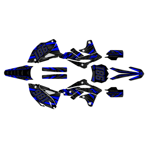 kawasaki kx250f graphics kit 2013-2016 twitch series blue