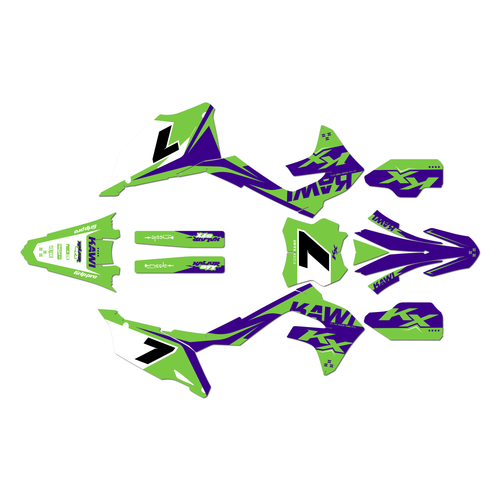 kawasaki kx250 graphics kit 2021-2024 legend series purple