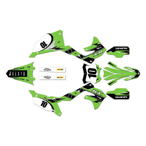 kawasaki kx250 graphics kit 2021-2024 speed series green