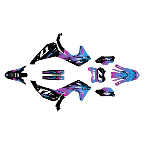 kawasaki kx450 graphics kit 2024-2026 axis series magenta