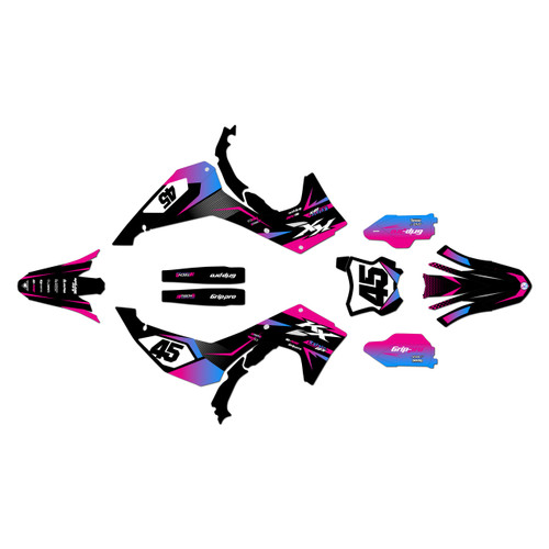 kawasaki kx450x graphics kit 2024-2026 division series magenta