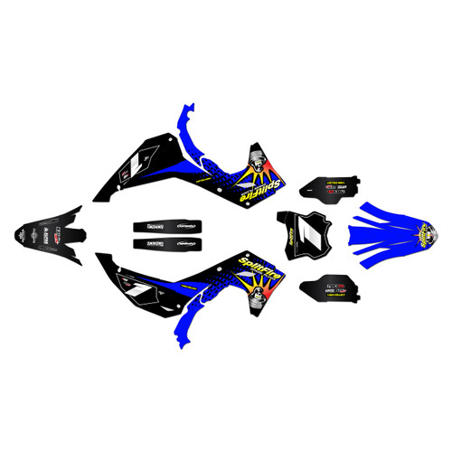 kawasaki kx450 graphics kit 2024-2026 lancaster series blue