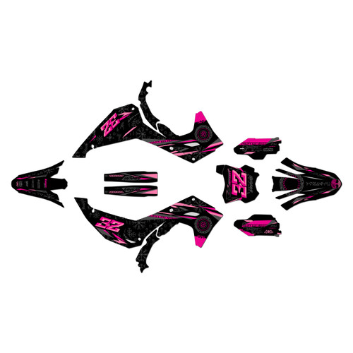 kawasaki kx450 graphics kit 2024-2026 midgard series magenta