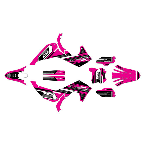 kawasaki kx450x graphics kit 2024-2026 warrior series magenta