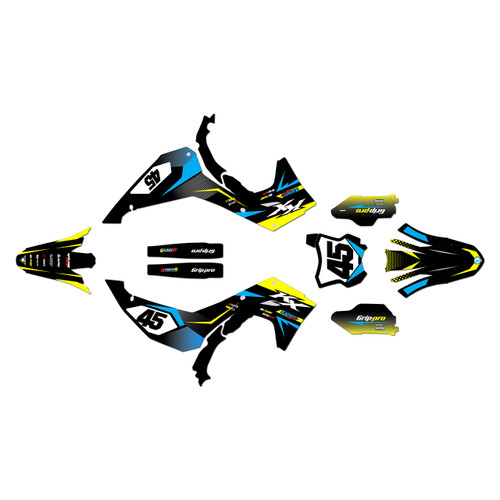 kawasaki kx450sr graphics kit 2024-2026 division series yellow