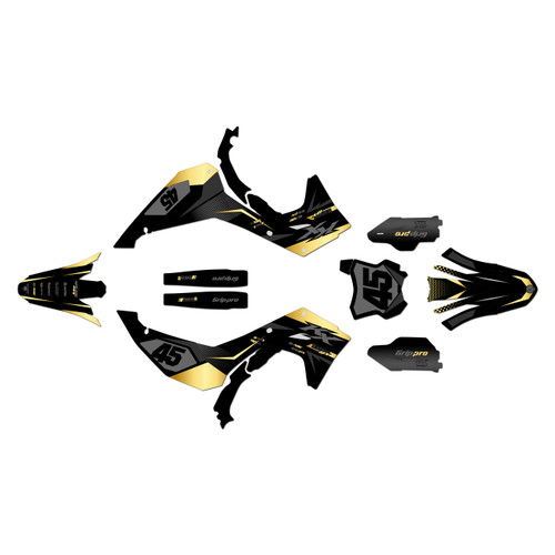 kawasaki kx450sr graphics kit 2024-2026 division series gold