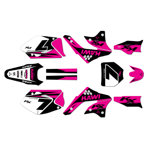 kawasaki kx450f graphics kit 2006-2008 legend series magenta