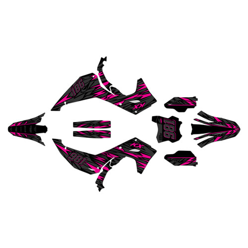 kawasaki kx450sr graphics kit 2024-2026 twitch series magenta
