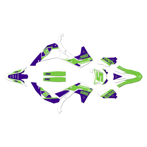 kawasaki kx450sr graphics kit 2024-2026 venom series purple