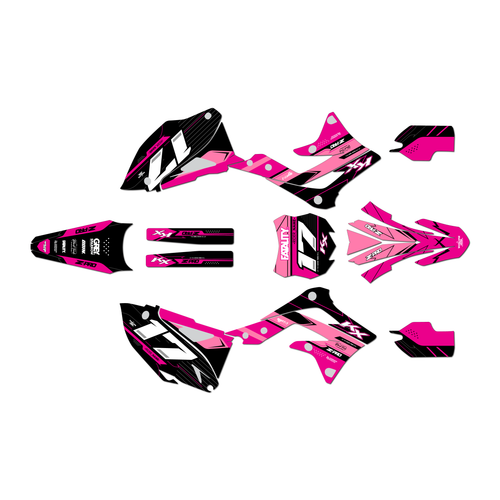 kawasaki kx450f graphics kit 2013-2015 axis series pink