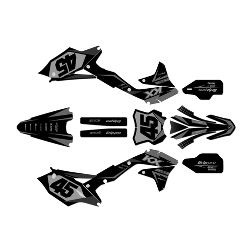 kawasaki kx450f graphics kit 2016-2018 division series smoke