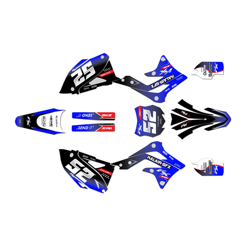 kawasaki kx450f graphics kit 2012 ominous series blue