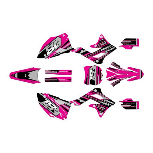 kawasaki kx450f graphics kit 2012 warrior series magenta
