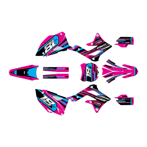 kawasaki kx450f graphics kit 2013-2015 warrior series cm