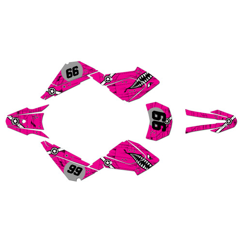 suzuki dr200-s graphics kit all years predator series magenta