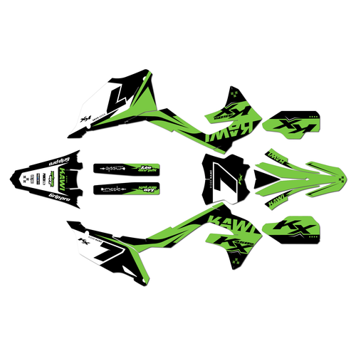 kawasaki kx450sr graphics kit 2022-2023 legend series green