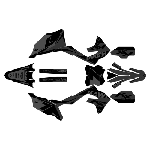 kawasaki kx450sr graphics kit 2022-2023 legend series smoke