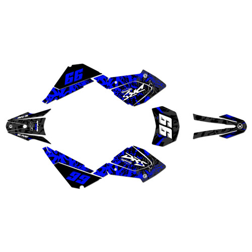 suzuki dr200-s graphics kit all years revolt series blue