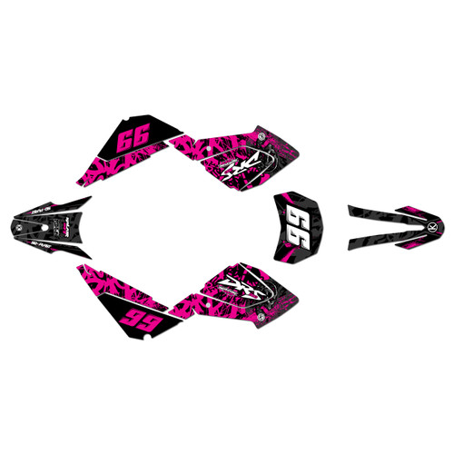 suzuki dr200-s graphics kit all years revolt series magenta