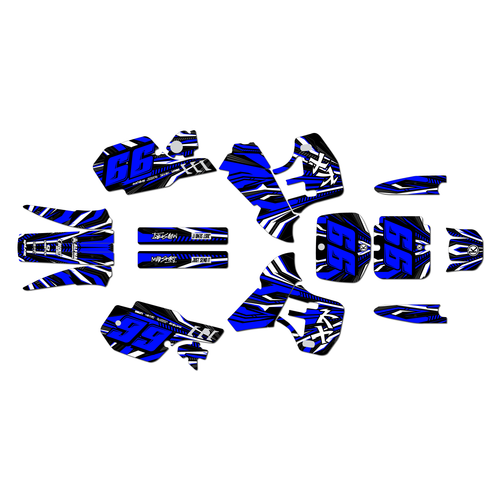 kawasaki kx500 graphics kit 1989-2004 prime series blue