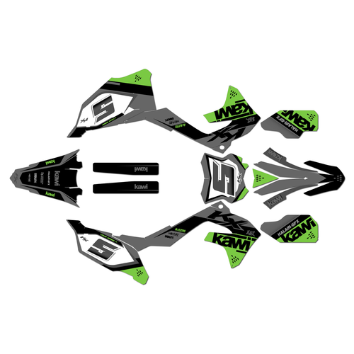 kawasaki kx450sr graphics kit 2022-2023 venom series green