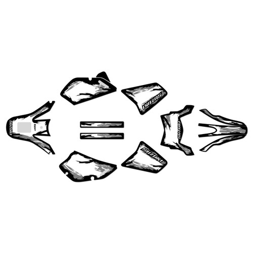 suzuki dr650 graphics kit all years ember series white