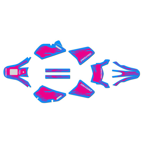 suzuki dr650 graphics kit all years ember series magenta