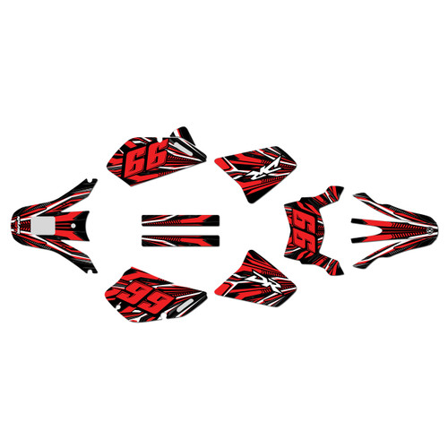 suzuki dr650 graphics kit all years prime series red