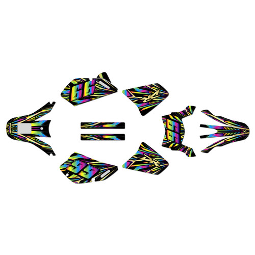 suzuki dr650 graphics kit all years prime series rainbow