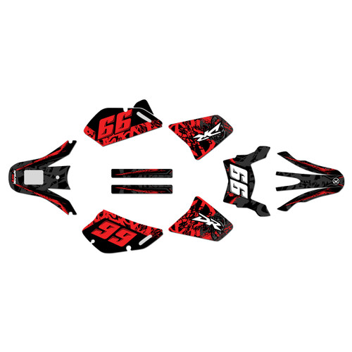 suzuki dr650 graphics kit all years revolt series red