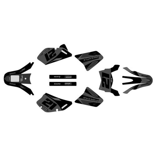 suzuki dr650 graphics kit all years shaders series smoke