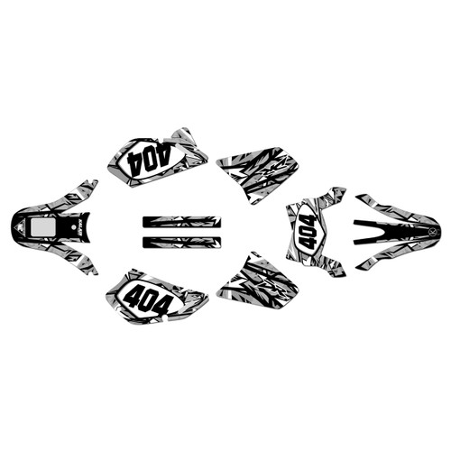 suzuki dr650 graphics kit all years shatter series white