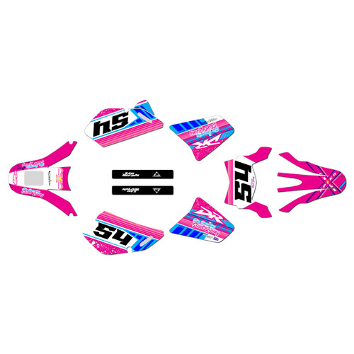 suzuki dr650 graphics kit all years split series pink