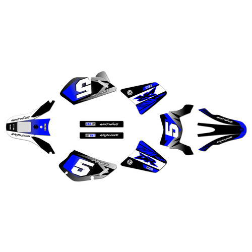 suzuki dr650 graphics kit all years turbo series blue