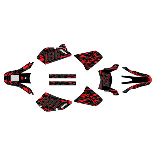 suzuki dr650 graphics kit all years twitch series red