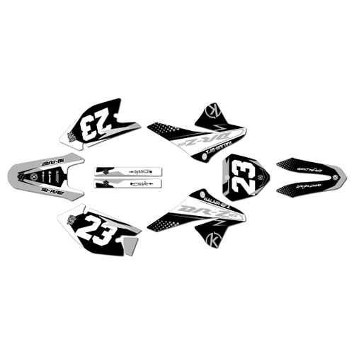 suzuki drz125 graphics kit 2008-2026 evader series white