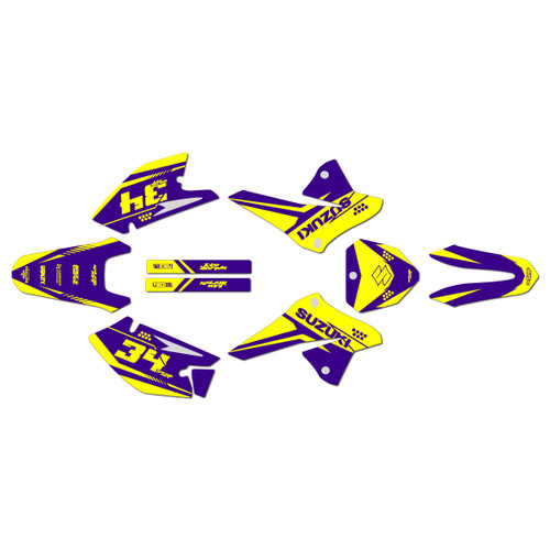 suzuki drz125 graphics kit 2008-2026 icon series purple